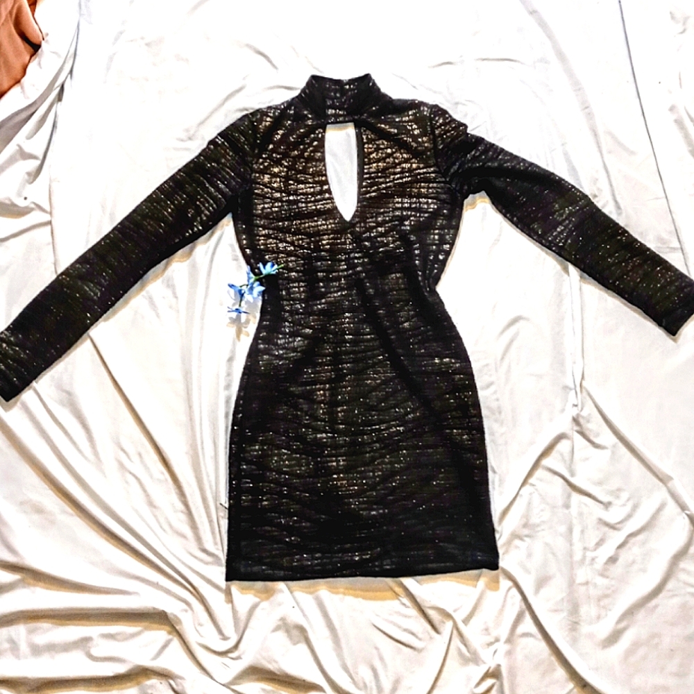 Arden B 🖤🖤 nwot cocktail dress size small deep plunge chocker sexy bodycon